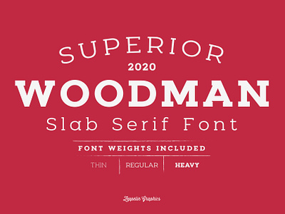 Woodman Slab Serif Font