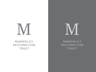 Manderley Restoration Trust: Daily Logo 04 books classics dailylogochallenge feedbackplease literature logo concept logo design logotype minimalist logo sans serif font serif logo single letter