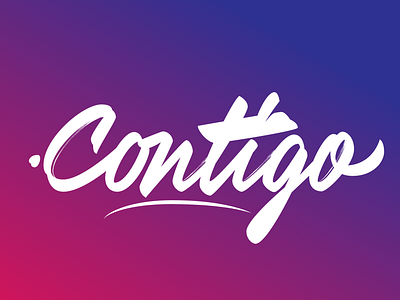 Contigo design lettering lettering art lettering artist letters typography vector