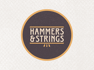 Hammers & Strings Logo design grand piano graphic design keyboard music piano soundcloud textures typography