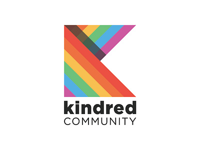 Kindred Cochrane Pride Society Logo badge badge design branding branding design design illustration inclusion lgbtq logo logo design typography