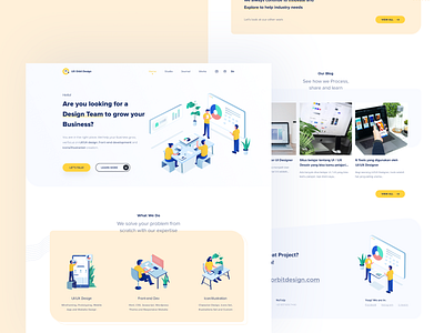 UX Orbit Design | Landing Page design illustration landingpage mobile mobileweb ui uidesign userexperience userinterface web web design webdesign website design