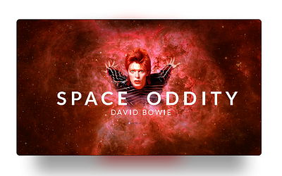 David Bowie Space Oddity 50th Anniversary artist cine david bowie design art designweb desing galaxy interaction design interface music oddity space