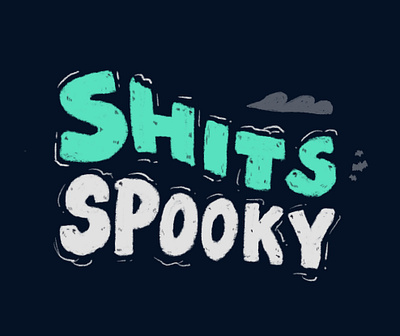 Spooky Season design halloween illustration lettering procreate spooky typogaphy