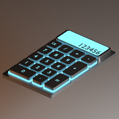 Calculator Que v1 - 3D Product Design 3d blender calculator design product