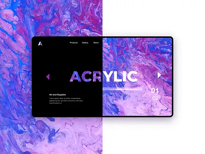Acrylic acrylic painting acrylicpour arcylic artstore artwork design ecommerce illustrator landing page landing page landing page concept landing page illustration landingpage landingpagedesign modern painting ui user interface user interface designer ux