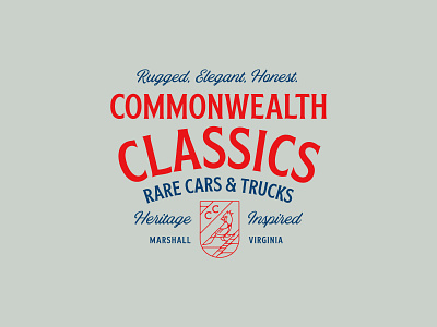 Commonwealth Classics apparel design graphic identity lettering logo shirt type typography vector