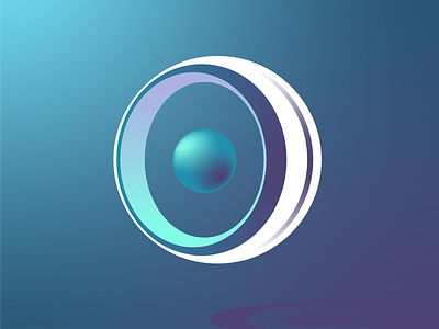30 Day Logo Challenge 1 brandmark circles futuristic gradient graphic design illustrator logo logodesign logomark sphere