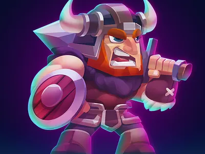 TCG Character: Warrior cards character game game art game design medieval spriter tcg unity warrior