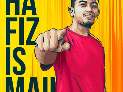 Hafiz Ismail adobeillustrator design digitalart graphic illustration illustrations illustrator portrait vector vectorart vectorportrait