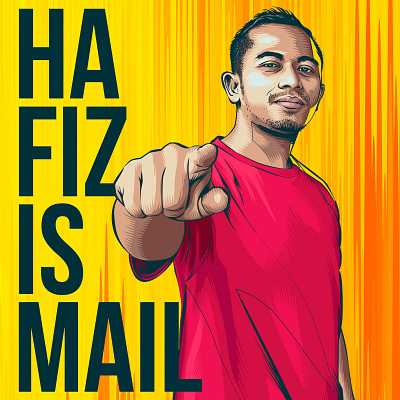 Hafiz Ismail adobeillustrator design digitalart graphic illustration illustrations illustrator portrait vector vectorart vectorportrait