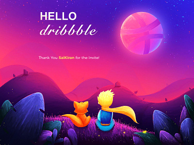 Hello Dribbble Madhukar Mothukuri dribbble happy invitation thanks