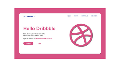 Hello, Dribbble! agency website android application concept design invitation ui uiuxdesign ux web design website