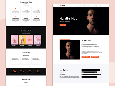 Resume | WordPress Elementor Theme elementor onepage theme wordpress