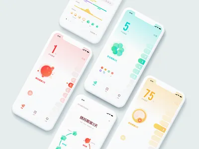 Ovulation Tracker app design icon illustration ui ux