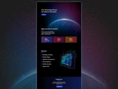 Software website about black design gradient inspiration landingpage mission software space trend ui uidesign uxdesign uxui web