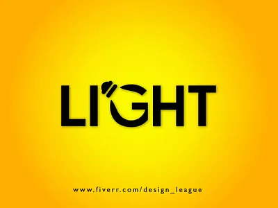 Light Logo adobe illustrator branding brandingdesign bulb bulb logo clean conceptual design creative design design flat design fresh design hidden concept hidden meaning lettering light light bulb light logo logo type art