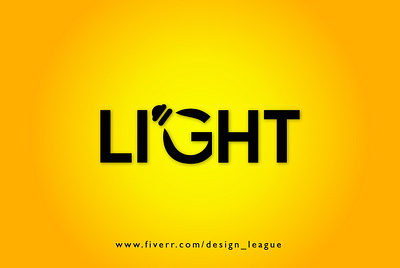 Light Logo adobe illustrator branding brandingdesign bulb bulb logo clean conceptual design creative design design flat design fresh design hidden concept hidden meaning lettering light light bulb light logo logo type art