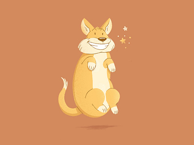 Welcome Duke! cartoon character cool corgi cute design dog dog illustration fun happy illustration pastel color play stars welcome welshcorgi yellow