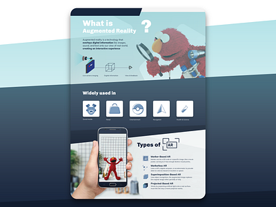 Augmented Reality Basic Poster design flat infographic minimal poster poster art poster design type typography ui ux
