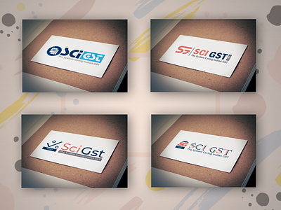 sci gst logo design art flatdesign logo logo design logodesign logotype trending typogaphy typographic