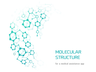 Molecular Structure concept creative ideas illustration medical app molecular technology ui vector website banner