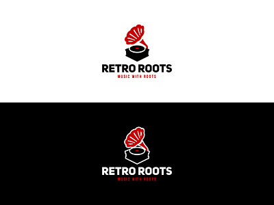 Retro Roots Logo app branding creative design logo minimal music retro typography ui ux web