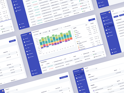 MyFinancier assets charts colors finance forms lists minimal money tables transactions ui ux wealth web