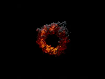 Loader 3d effects fire flame loader spinner