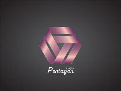 pentagon logo illustration illustrator logo pentagon polygon