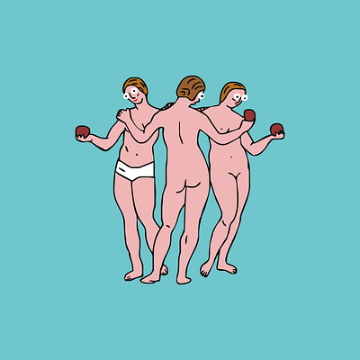 Three Graces (Raphael) illustration raphael vector