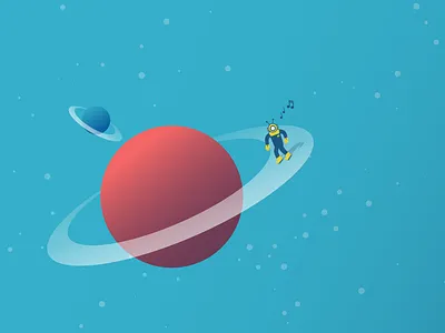 Celestial Bodies outspace planet rings skating space