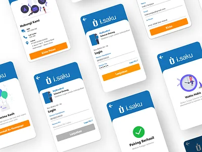 portofolio landing page isaku app branding design minimal ui ux website