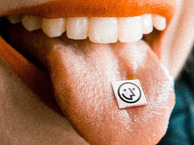 :P acid lips logo tongue wozber