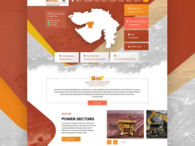 DMF Project design homepage landing page product typography ui ux vector website