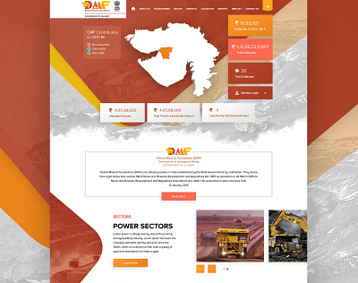 DMF Project design homepage landing page product typography ui ux vector website