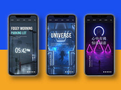 phone c4d ui web