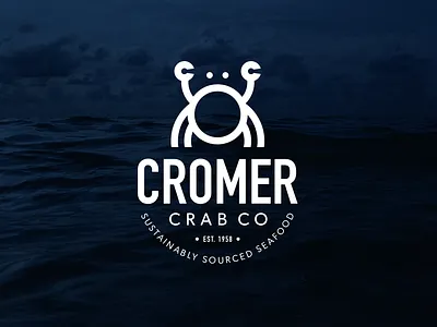 Cromer Crab Company - Logo Brand Identity brand design brand designer branding cleverlogo crab logo cromer branding cromer crab cromer crab company cromer logo design icon identity design logo a day logo design logo design concept logomark seafood seafood branding seafood logo