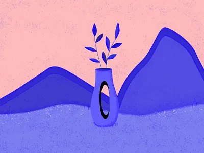 Blue design illustration