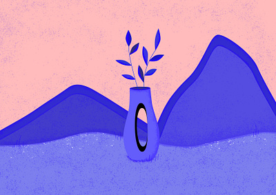 Blue design illustration
