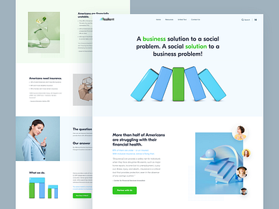 Business // Home Page 3d business cinema 4d clean clear creativity design desktop geometric homepage main minimal mobile product page social ui ux web website wed design