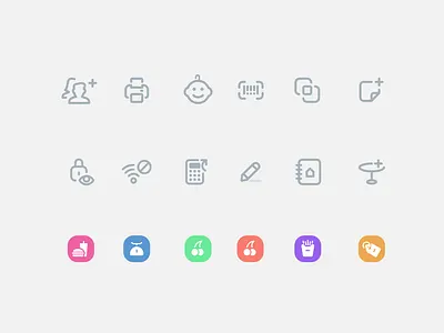 POS Icon Set clay clean color concept icon icon design icon set iconography icons pos product ui vector vector illustration