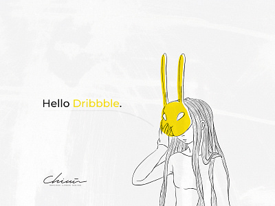 Hello Dribbble // Chimù adobe illustrator adobe photoshop digital art digital illustration digital illustrator graphic design graphic designer hand draw illustration illustration art illustrations illustrator illustratore illustratrice illustrazione photoshop rabbit selfportrait traditional art traditional illustration