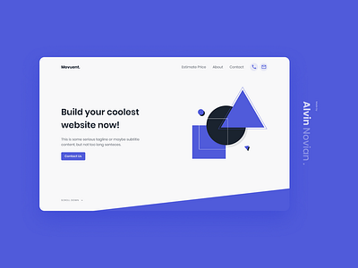 Landing page concept Digital Agency app appdesign clean design landing page movuent ui ux web website wordpress
