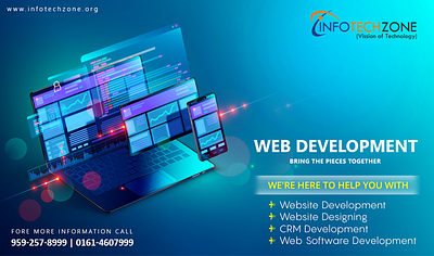 Infotech Zone branding digital marketing graphic designing logo phpwebsite web design web developer web development company