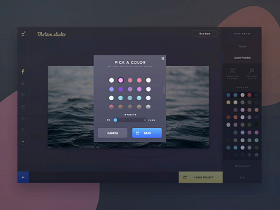 Color picker app builder color dark editor palette pick picker project service site violet web