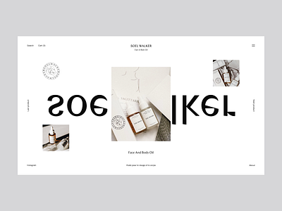 Soel Walker abstraction art black dark design digital dribbble sxtez typography ui ux web