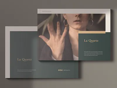 LaQuartz Lookbook Portfolio Brochures brochure catalogue elegant lookbook marketing minimal minimalist portfolio print print template professional promotions simple template
