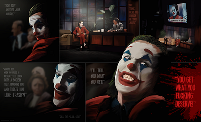 Joker Scene batman ipad joker procreate