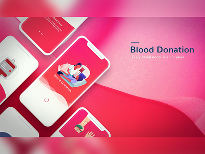 Blood Donation illustration ui design uiux vector